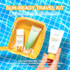 Anua Sun-Ready Travel Kit Zero-Cast Sunscreen & Cleansing Oil & Face Wash. Korean Sunscreen With Mini Size Double Cleansing Routine Korean Skincare Set