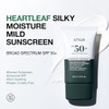Anua Heartleaf Silky Moisture Mild Sunscreen Broad Spectrum Spf 50+ With Moisturizing Formula Lightweight Korean Sunscreen Natural Finish Vegan Korean Skin Care 50Ml / 1.69 Fl. Oz