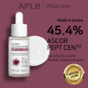 Aplb Ascorbyl Glucoside Peptide Ampoule Serum | Ascor Pept Cen 45.4% 1.35 Fl.Oz/Korean Skincare Wrinkle Care Elasticity Care Improve Skin Texture Helps With Skin Discoloration