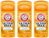 Arm & Hammer Ultramax Anti-Perspirant Deodorant Solid Unscented 2.6 Ounce (Pack Of 3)
