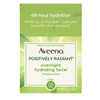 Aveeno Positively Radiant Overnight Hydrating Facial Moisturizer With Soy Extract And Hyaluronic Acid Oil-Free And Non-Comedogenic 1.7 Oz