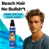 Brined Sea Salt Spray For Hair Men & Women | Real Ocean Water Texturizing Spray | Beach Hair Waves Volume & Matte Finish | Aloe Kelp & Vitamin B5 | Sulfate-Free Paraben-Free 4Oz
