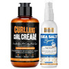 Curlland Curl Cream For Men Hair Styling Cream For Wavy And Curly - Mens Curly Hair Products Defines Curls Tames Frizz Adds Smoothness And Texture For Curl Without Crispiness - Sea Salt Spray Hold Beach Easy