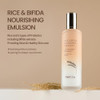 Farmstay Rice & Bifida Nourishing Emulsion Dark Spots Correcting Remover With Niacinamide Hydrating & Smoothing Rice Moisturizer For Glow Skin For Women & Men Korean Skin Care 4.05 Fl. Oz