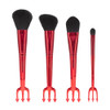 Mad Beauty The Devil Wears Prada Cosmetic Brush Set | Officially Licensed | Powder Blush Foundation Eyeshadow | 4-Piece Professional Makeup Brushes | Mad Beauty