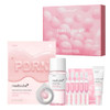 Medicube Salmon Dna Pdrn Trial Kit | Glow Mini Skincare Set With Toner Serum & Sheet Mask For Hydrating Firming Moisturizing | & Travel Essentials For Women & Girls | Korean Skincare