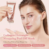 Medicube Viral Glow Overnight Wrapping Mask Duo: Collagen Overnight Wrapping Peel Off Facial Mask Pack And Turmeric Wrapping Peel Off Mask 2.0 And Jelly Brush s For Women
