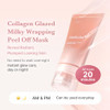 Medicube Milky Collagen Double Glow Lock Duo: Collagen Glazed Milky Wrapping Mask And Booster Serum | 130Dacollagen Niacinamide Glutathione For Plumped Radiant Skin