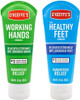 O'Keeffe'S Working Hands Hand Cream (3 Oz Tube) And Healthy Feet Foot Cream (3 Oz Tube) - Repairing Skincare For Extremely Dry Cracked Hands And Feet Travel Size