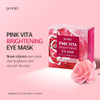 Petitfee Pink Vita Brightening Eye Mask 60 Pieces (30Pairs) - Rose And Vitamin B Eye Patch Soft Bamboo Sheet Mask Evens Skin Tone Rose Extract Vitamin Tree Extract Radish Extract Beet Root Extract