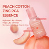 Skinfood Peach Cotton Zinc Pca Essence Serum Primer Korean Skin Care Makeup Prep Hybrid Face Serum Blurring Matte Stocking Stuffers Sebum Oil Control Hydrating Primer For Sensitive (1.69 Fl. Oz.)
