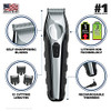Wahl Usa Lithium Ion Total Beard Trimmer For Men With 11 Guide Combs For Easy Trimming Detailing & Grooming Model 9888