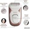 Wahl 3234 Clean & Smooth Ladies Wet/Dry Battery Shaver