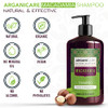 Arganicare Natural Macadamia Shampoo For Dry Damaged Hair - Hair Repair Treatment Enriched With Argan Oil Shea Moisture And Witch Hazel - Macadamia Hydrating Shampoo 13.5 Fl Oz