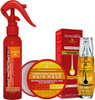 Arvazallia Heat Protectant Protein Hair Mask And Argan Oil Hair Treatment Bundle - Ultimate Hair Care For Heat Damage Protection Repair And Strengthening