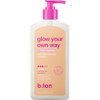 B.Tan Dark Self Tanner Lotion Glow Your Own Way 1 Hour Express - Daily Quick Sunless Tanning Cream Best Natural Bronze Hydrating Vitamin C Face & Body No Fake Tan Smell 8 Fl Oz