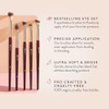Bk Beauty - Essentials Brush Set (5Pc) - Professional Makeup Brushes For Blending Smudging & Defining Premium Eyeshadow Set For Flawless Eye Looks