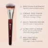 Bk Beauty Brushes - 101 Contoured Foundation Brush - Contoured Foundation Brush - Foundation Makeup Brushes - Face Brush For Liquid Or Cream Foundations