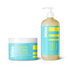 Bliss Body Scrub And Body Wash Duo- Lemon & Sage Scent - Gentle Hydrating Balancing - Clean Vegan Cruelty- Skincare