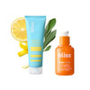 Bliss Vitamin C Bright Idea Serum + Lemon & Sage Body Butter Duo Brightening & Hydrating Skincare Set For Face And Body