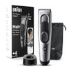 Braun Hair Clippers For Men Series 7 7390 Hair Clip From Home With 17 Length/Recall Setting Incl. Memory Safetylock Ultra-Sharp Blades 2 Combs Stand Pouch Washable