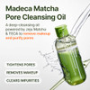 Centellian 24 Madeca Matcha Double Cleanse Set Cleansing Oil 6.76 Fl Oz + Toning Peeling Gel 5.07 Fl Oz Low-Irritation Pore Care Sebum & Blackhead Control Korean Skincare Bundle