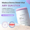 Centellian 24 Madeca Derma Shield Vital Airy Sun Stick Broad Spectrum Spf50+ 0.77 Fl Oz Sebum Control Primer Matte Sunscreen Stick For Oily Skin Pore Care Lightweight No White Cast Uv Protection