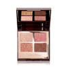 Charlotte Tilbury Pillow Talk Luxury Palette Eyeshadow - Shimmer Metallic & Satin Matte Eyeshadow Quad With A Rich Powder Formula - Includes 4 Complementary Shades - Palette Of Pops