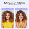 Color Wow Cleanse & Quench Wash Day Duo For Curly Hair- Featuring Hooked 100% Clean Shampoo With Root-Locking Technology And Coco-Motion Lubricating Conditioner
