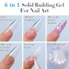 Double Rhythm 2.1 Oz Solid Sculpting Gel For Nail Art Non-Sticky 60G 3D Clear Hard Gel For Building Carving Molding Extension With Sculpting Pen And Mould (Clear)