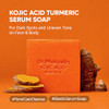 Dr.Melaxin Kojic Acid Turmeric Serum Soap With Niacinamide Tone Care Cleansing Bar For Uneven Skin Tone & Dark Spots 3 Botanical Oils For Deep Cleansing Facial & Body Soap