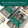 Ecotools 6 Piece Start The Day Beautifully Makeup Brush Set Makeup Brushes For Eyeshadow Blush Concealer & Foundation Application Eco-Friendly Set Synthetic Hair Vegan & Cruelty-
