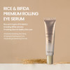 Farmstay Rice & Bifida Premium Rolling Eye Serum With Niacinamide Dark Spot Remover Correcting Cooling & Soothing Eye Cream For Puffy For Women & Men Korean Skin Care 0.84 Fl. Oz