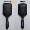 Framar Premium Hair Brush Cleaner Tool Hairbrush Cleaner Tool Brush Cleaner Tool For All Types Comb Cleaner - Professional Highlighting Black Comb With Parting Tip Hair Dye Comb