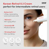 Frankly Retinol Starter Duo: Retinol 0.1% & 0.3% Cream Skincare Gifts For Women Anti Aging Acne Care & Skin Turnover For All Skin Types Vegan & Cruelty Korean Skin Care Set