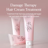 Growus Damage Therapy Protein Hair Treatment 7.43 Fl Oz Repair & Hydrate For Dry Brittle Hair Creamy Deep Conditioner With Bulgarian Rose Musk Scent Paraben & Sulfate K-Beauty