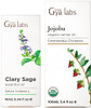 Gya Labs Clary Sage (0.34 Fl Oz) & Jojoba Carrier Oil (3.4 Fl Oz) Set - Aromatherapy Grade Essential Oils Set - Gya Labs