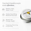 Highland Natural Hair Care Bundle Glacial Clay Pomade (Medium Hold Matte Finish 9 Botanical Ingredients) + The Wash Botanical Cleanser (Caffeine Protein-Rich Hydrating Sulfate- )