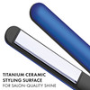 Hot Tools Professional Radiant Blue Micro-Shine Titanium Flat Iron 1 Inch