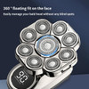 I Clean I-Clean 9D Head Shavers For Bald MenNew Upgraded 6-In-1 Electric Razor With Led DisplayWaterproof Wet/Dry Grooming KitCordless Rechargeable Shaver For Home And Travel