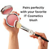 It Cosmetics Heavenly Luxe French Boutique Blush Brush 4 - Angled Blush Brush For Cheeks - Liquid & Powder Blush Brush - Makeup Brush With Award-Winning Heavenly Luxe Hair