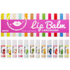 Jolilab Lip Balm Flavored Moisturizing Lip Balm Variety Pack 12 Flavors: Honey Pineapple Mint Orange Coconut & More Long-Lasting Hydration 0.17 Oz/Stick 12-Pack