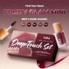 Laka Dark Fruity Glam Tint Mini Set 1.9G/0.07Oz 5Ea Set For Women Hydrating & Glowy Finish Lightweight & Comfortable Buildable Color Non-Sticky Vegan K-Beauty (Deep Touch)