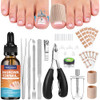Maliyscent Ingrown Toenail Removal Kit Professional Ingrown Toenail Tool Kit Includes Ingrown Toenail Corrector Drops Corrector Patch Toenail Clipper Nail File Lifter Pedicure Tools