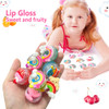 Mebtmel 8Pcs Cute Lip Gloss For Girls Party Favors Lip Balm Set For Kids Assorted Fruity Flavors Cute Cupcake Of Rainbow Designs Birthday