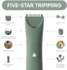Meridian Slimmer Trimmer Electric Razor For Women Bikini Line & Pubic Hair Trimmer Rechargeable & Waterproof Painless Flawless Shave For Sensitive Skin Gentle Quiet & Travel-Friendly Sage