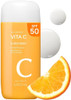 Missha All Around Vita C Sunscreen Spf 50/2.36 Fl Oz - Korean Sunscreen For Face With Vitamin C For Even Tone Lightweight Non-Sticky Sebum Control