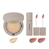 Moonshot Korea Conscious Fit Mellow Lip Tint&Foundation Lip Stain Set K-Beauty (Foundation Lip Stain Set (21N+01 Uni Beige+02 Wormhole Mystery 1)