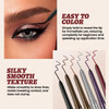 Noerrors 12Pcs Retractable Gel Eyeliner Set Black Brown Silver Grey Plum Purple Burgundy Waterproof Eye Liner Pencil For Older Women No Smudge Long Lasting Pigmented Matte&Metallic Creamy Eyeshadow