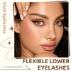 Noerrors 2 Colors Single Tip Lower Eyelash Pen Extra Fine Liquid Eyeliner Under Bottom Lash Eye Liner Pencil 0.01Mm Slender Tip Waterproof Longlasting Eye Makeup Pen Set(Black+Brown)